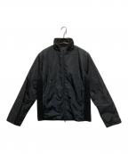 PRADA SPORTSプラダスポーツ）の古着「ナイロン切替ジップアップリブブルゾン」｜ブラック