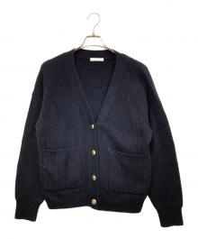 Plage（プラージュ）の古着「カシミヤブレンドニットカーディガン」｜ネイビー