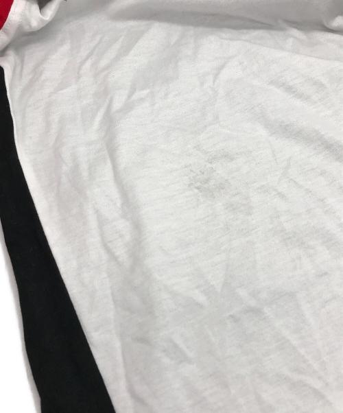 BARNI VARNO（バーニヴァーノ）BARNI VARNO (バーニヴァーノ) 23SS シルケット天竺BVワッペン長袖Tシャツ ホワイト×ブラック×レッド サイズ:LLの古着・服飾アイテム