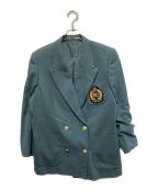 Burberry'sバーバリー）の古着「90’ｓ金釦テーラードジャケット」｜グリーン