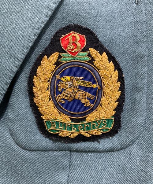 Burberry's（バーバリー）Burberry's (バーバリーズ) 90’ｓ金釦テーラードジャケット グリーン サイズ:15BRの古着・服飾アイテム