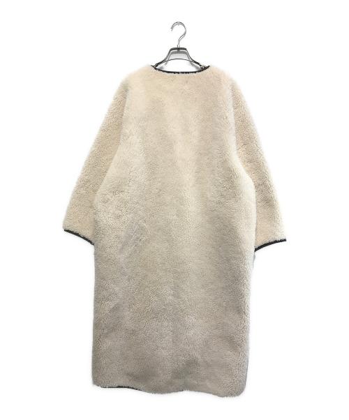 AKTE（アクテ）AKTE (アクテ) パイピングロングボアコート アイボリー サイズ:Freeの古着・服飾アイテム