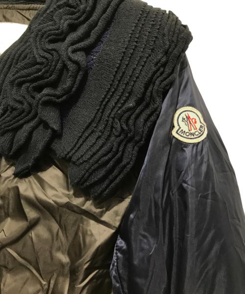 MONCLER（モンクレール）MONCLER (モンクレール) sacai (サカイ) SARI GIUBBOTTO ブラック×ベージュの古着・服飾アイテム