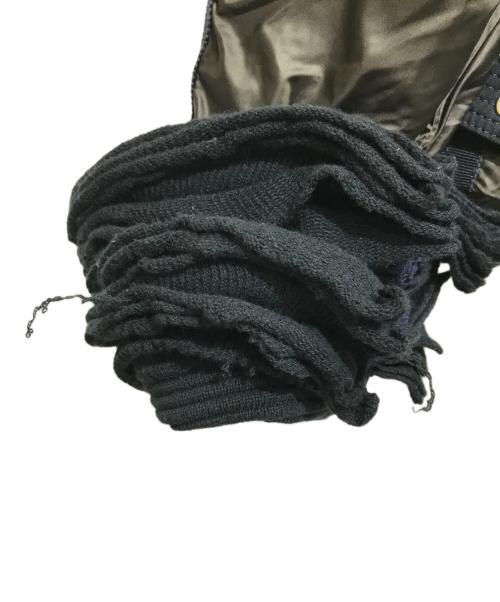 MONCLER（モンクレール）MONCLER (モンクレール) sacai (サカイ) SARI GIUBBOTTO ブラック×ベージュの古着・服飾アイテム