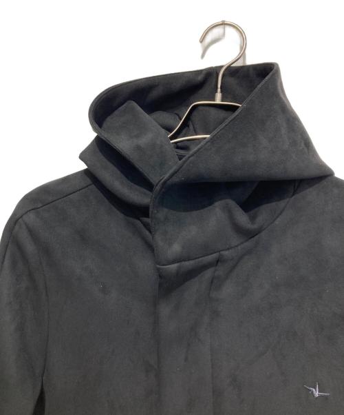 1PIU1UGUALE3 RELAX（ウノピゥウノウグァーレトレ リラックス）1piu1uguale3 relax (ウノピゥウノウグァーレトレ リラックス) フーデッドコート ブラック サイズ:Sの古着・服飾アイテム