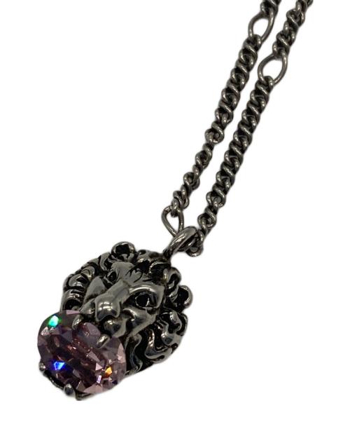 GUCCI（グッチ）GUCCI (グッチ) ストーンライオンヘッドネックレスの古着・服飾アイテム