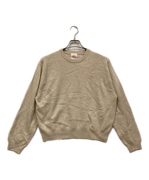 DANTON（ダントン）DANTON (ダントン) LAMBS WOOL CREWNECK PULLOVER LONGSLEEVE ベージュ サイズ:SIZE 38の古着・服飾アイテム