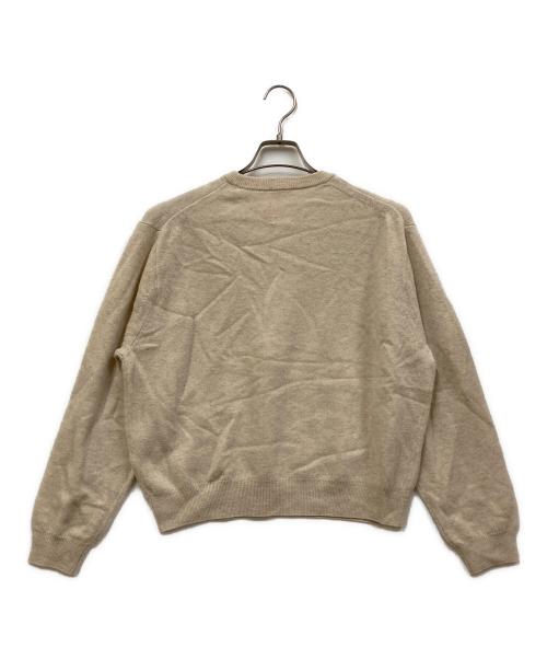 DANTON（ダントン）DANTON (ダントン) LAMBS WOOL CREWNECK PULLOVER LONGSLEEVE ベージュ サイズ:SIZE 38の古着・服飾アイテム