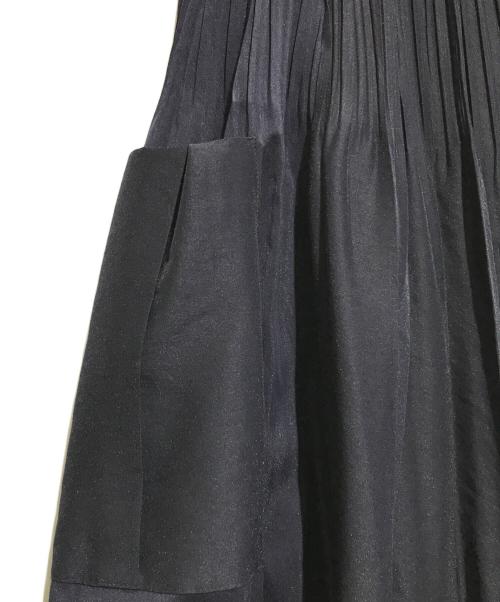 UNITED ARROWS（ユナイテッドアローズ）UNITED ARROWS (ユナイテッドアローズ) オーガンジーポケットプリーツスカート ネイビー サイズ:‐の古着・服飾アイテム