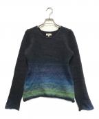 DRIES VAN NOTENドリスヴァンノッテン）の古着「モヘヤブレンドグラデーションニット」｜ネイビー×ブルー