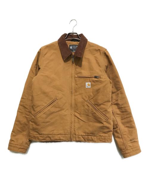 CarHartt（カーハート）CarHartt (カーハート) DUCK DETROIT JACKET BLANKET LINED ブラウン サイズ:Sの古着・服飾アイテム