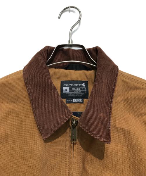 CarHartt（カーハート）CarHartt (カーハート) DUCK DETROIT JACKET BLANKET LINED ブラウン サイズ:Sの古着・服飾アイテム