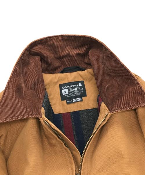 CarHartt（カーハート）CarHartt (カーハート) DUCK DETROIT JACKET BLANKET LINED ブラウン サイズ:Sの古着・服飾アイテム