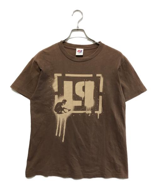MATFIA'S（メテオラツアー）MATFIA'S (メテオラツアー) 00's LINKIN PARK METEORA WORLD TOUR 2003Tシャツ ブラウン サイズ:Sの古着・服飾アイテム