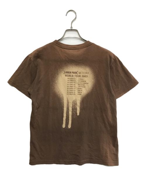 MATFIA'S（メテオラツアー）MATFIA'S (メテオラツアー) 00's LINKIN PARK METEORA WORLD TOUR 2003Tシャツ ブラウン サイズ:Sの古着・服飾アイテム