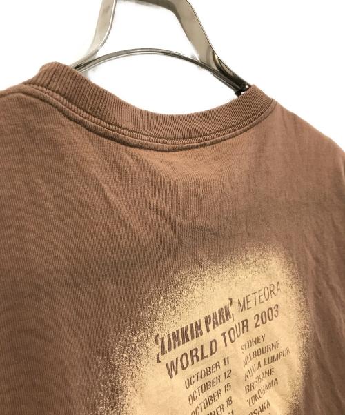 MATFIA'S（メテオラツアー）MATFIA'S (メテオラツアー) 00's LINKIN PARK METEORA WORLD TOUR 2003Tシャツ ブラウン サイズ:Sの古着・服飾アイテム
