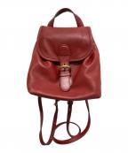 COACHコーチ）の古着「オールドレザーミニリュック」｜レッド