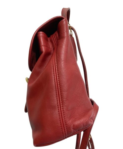 COACH（コーチ）COACH (コーチ) オールドレザーミニリュック レッドの古着・服飾アイテム