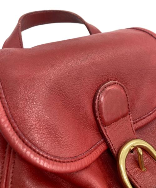 COACH（コーチ）COACH (コーチ) オールドレザーミニリュック レッドの古着・服飾アイテム