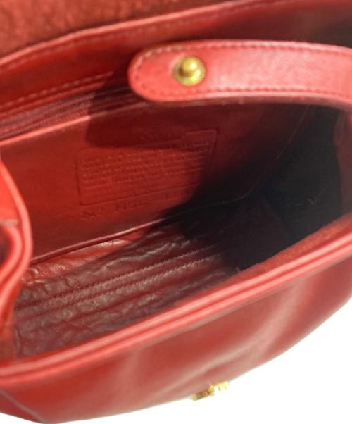 COACH（コーチ）COACH (コーチ) オールドレザーミニリュック レッドの古着・服飾アイテム