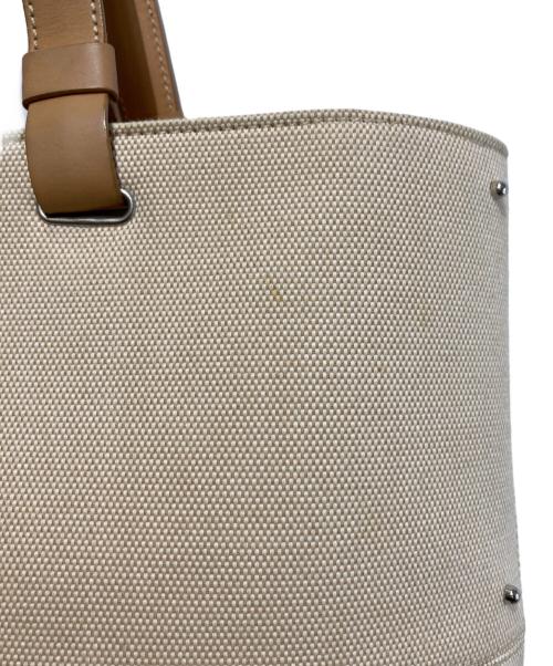 TOD'S（トッズ）TOD'S (トッズ) キャンバス/レザートートバッグ ベージュの古着・服飾アイテム
