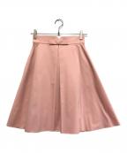 FOXEY NEWYORKフォクシーニューヨーク）の古着「ウエストリボンフレアスカート」｜ピンク