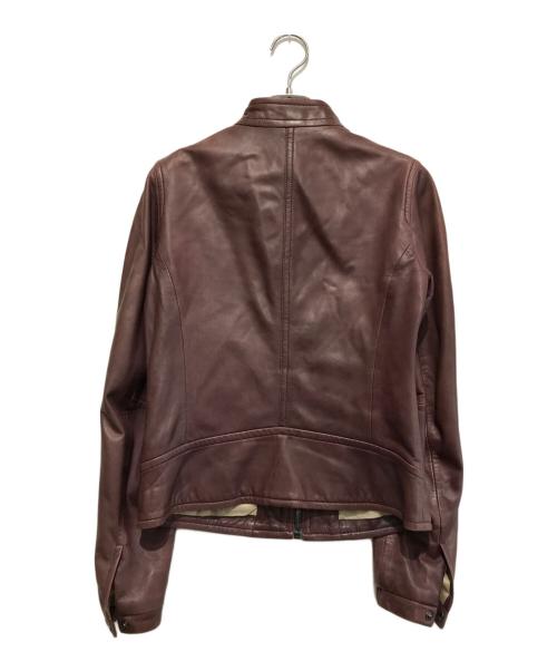 COACH（コーチ）COACH (コーチ) ラムレザーシングルジャケット ボルドー サイズ:XSの古着・服飾アイテム