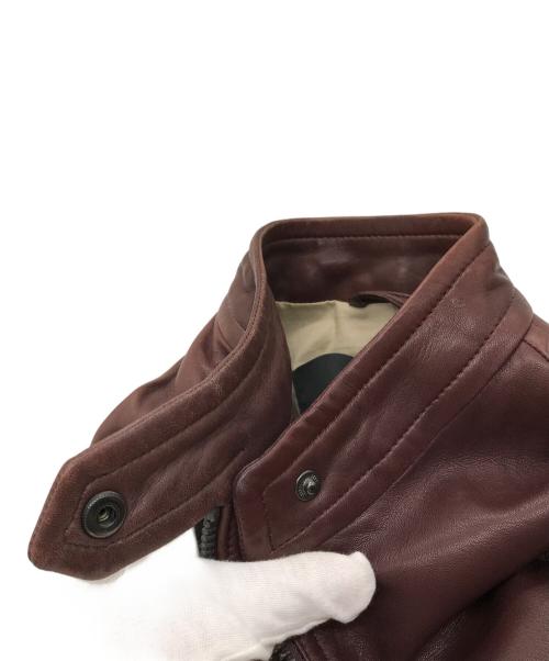 COACH（コーチ）COACH (コーチ) ラムレザーシングルジャケット ボルドー サイズ:XSの古着・服飾アイテム