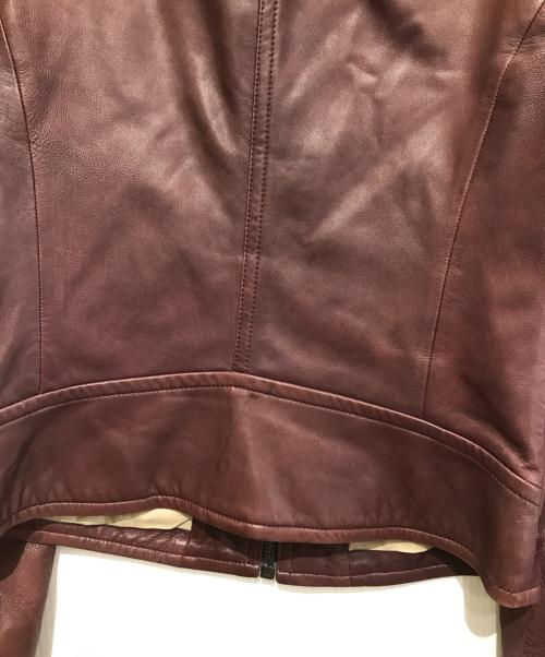 COACH（コーチ）COACH (コーチ) ラムレザーシングルジャケット ボルドー サイズ:XSの古着・服飾アイテム