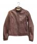 COACH（コーチ）の古着「ラムレザーシングルジャケット」｜ボルドー
