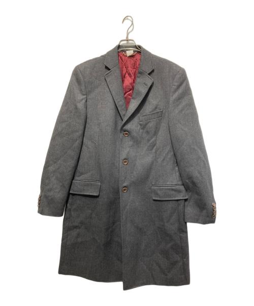 DOLCE & GABBANA（ドルチェ＆ガッバーナ）DOLCE & GABBANA (ドルチェ＆ガッバーナ) チェスターコート グレー サイズ:50の古着・服飾アイテム