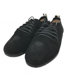 FRENCH Bleu×SWAAN4RLBERG（フレンチブリュ×スワンアルバーグ）の古着「レースアップスウェードシューズ」｜ブラック