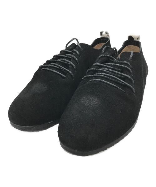 FRENCH Bleu（フレンチブリュ）FRENCH Bleu (フレンチブリュ) SWAAN4RLBERG (スワンアルバーグ) レースアップスウェードシューズ ブラック サイズ:Mの古着・服飾アイテム