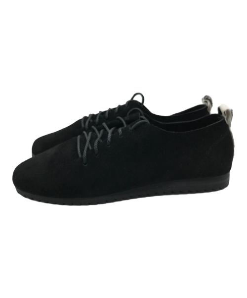 FRENCH Bleu（フレンチブリュ）FRENCH Bleu (フレンチブリュ) SWAAN4RLBERG (スワンアルバーグ) レースアップスウェードシューズ ブラック サイズ:Mの古着・服飾アイテム