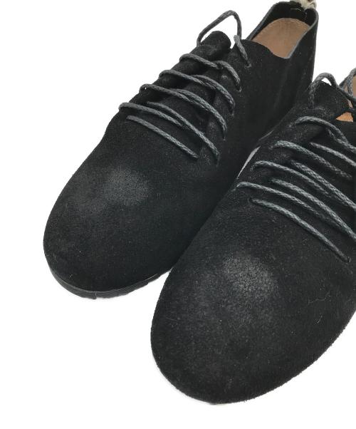 FRENCH Bleu（フレンチブリュ）FRENCH Bleu (フレンチブリュ) SWAAN4RLBERG (スワンアルバーグ) レースアップスウェードシューズ ブラック サイズ:Mの古着・服飾アイテム
