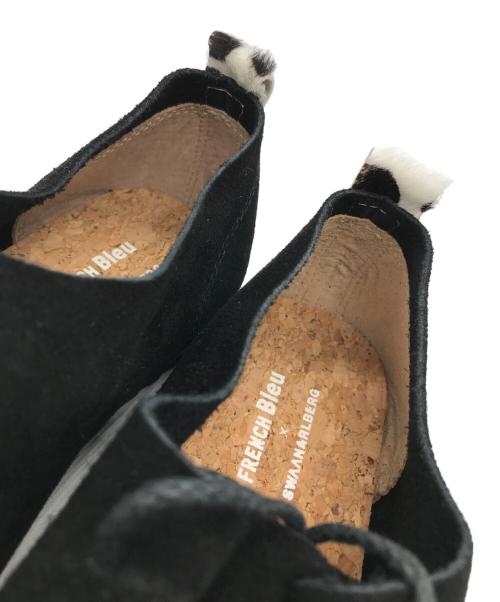 FRENCH Bleu（フレンチブリュ）FRENCH Bleu (フレンチブリュ) SWAAN4RLBERG (スワンアルバーグ) レースアップスウェードシューズ ブラック サイズ:Mの古着・服飾アイテム