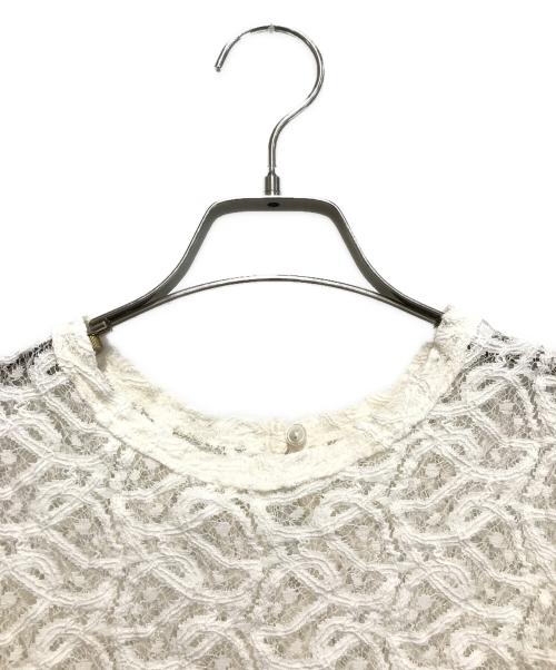 IENA（イエナ）IENA (イエナ) 24AW ペイズリー ストレッチレースプルオーバー ホワイト サイズ:‐の古着・服飾アイテム