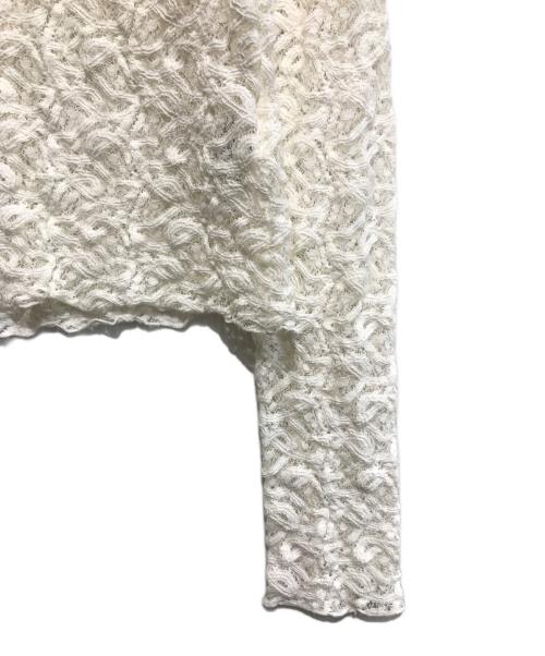 IENA（イエナ）IENA (イエナ) 24AW ペイズリー ストレッチレースプルオーバー ホワイト サイズ:‐の古着・服飾アイテム