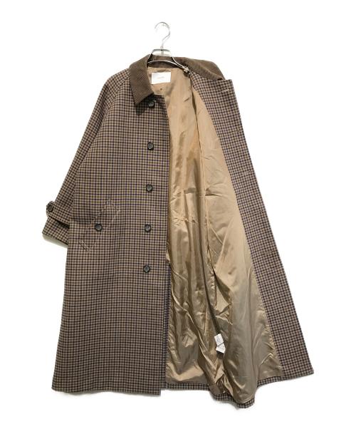FRAMeWORK（フレームワーク）FRAMeWORK (フレームワーク) Ballis バルカラーコート ブラウン×ブルー サイズ:38の古着・服飾アイテム