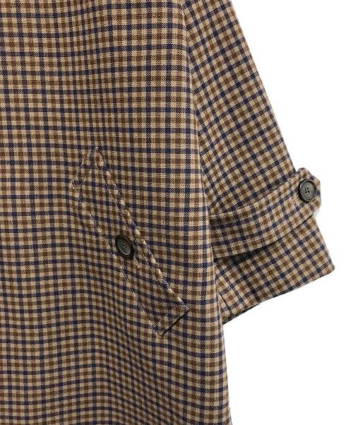 FRAMeWORK（フレームワーク）FRAMeWORK (フレームワーク) Ballis バルカラーコート ブラウン×ブルー サイズ:38の古着・服飾アイテム