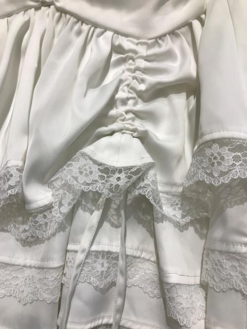 darich（ダーリッチ）Darich (ダーリッチ) ランダムフリルミニスカート ホワイト サイズ:Fの古着・服飾アイテム