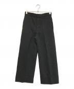 DRAWERドゥロワー）の古着「22AW メランジストレートパンツ」｜ブラック