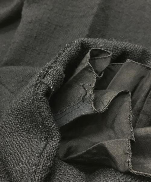 DRAWER（ドゥロワー）DRAWER (ドゥロワー) 22AW メランジストレートパンツ ブラック サイズ:36の古着・服飾アイテム