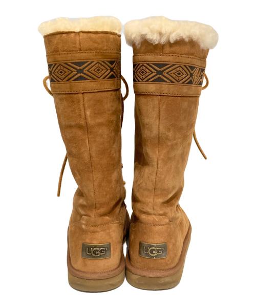 UGG（アグ）UGG (アグ) レースアップムートンロングブーツ ブラウン サイズ:SIZE 23cmの古着・服飾アイテム