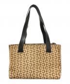 CELINEセリーヌ）の古着「マカダム柄トートバッグ」｜ブラウン