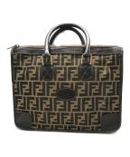 FENDIフェンディ）の古着「ヴィンテージズッカ柄ハンドバッグ」｜ブラウン