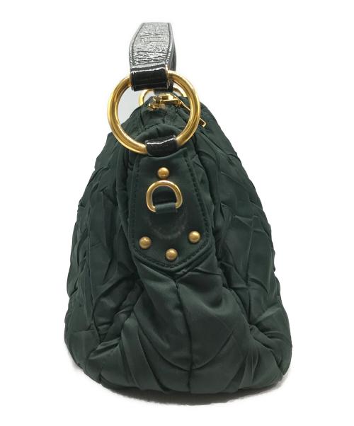 PRADA（プラダ）PRADA (プラダ) キルティングハンドバッグ グリーン サイズ:-の古着・服飾アイテム