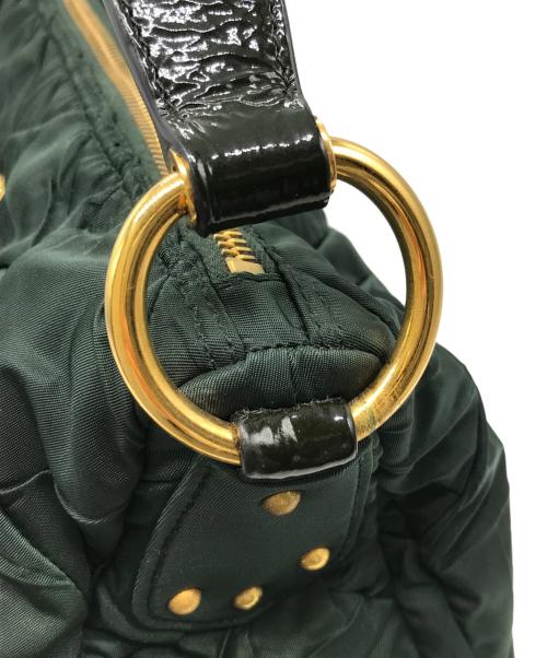 PRADA（プラダ）PRADA (プラダ) キルティングハンドバッグ グリーン サイズ:-の古着・服飾アイテム