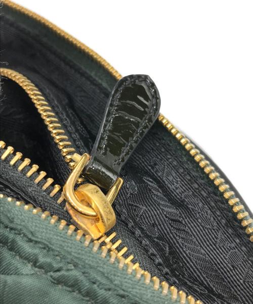 PRADA（プラダ）PRADA (プラダ) キルティングハンドバッグ グリーン サイズ:-の古着・服飾アイテム