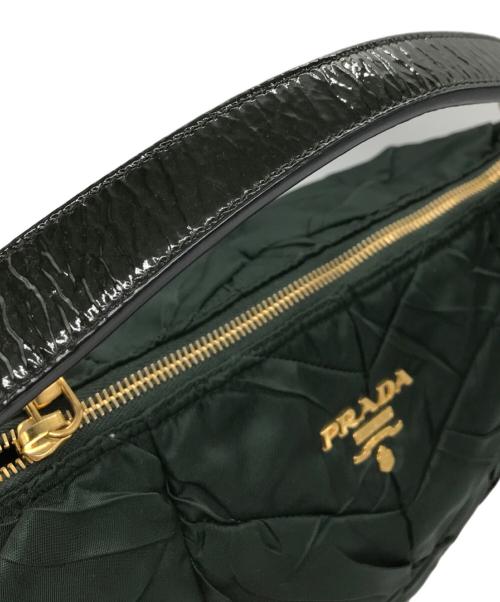 PRADA（プラダ）PRADA (プラダ) キルティングハンドバッグ グリーン サイズ:-の古着・服飾アイテム